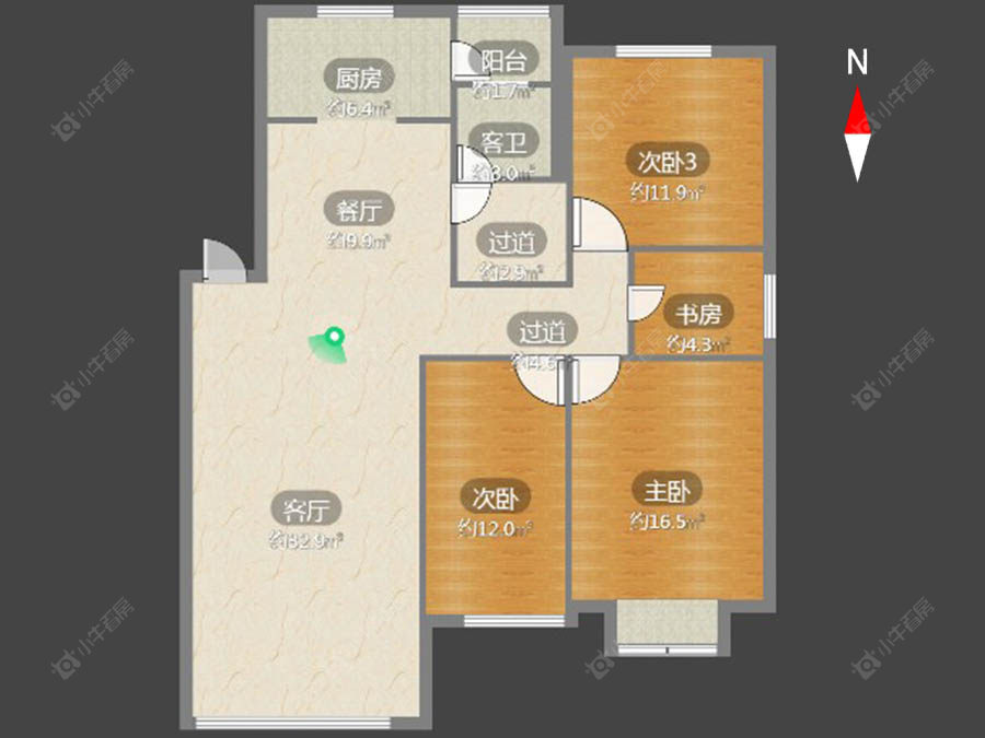 常州紫荆苑(钟楼)在售二手房源户型图_小牛看房