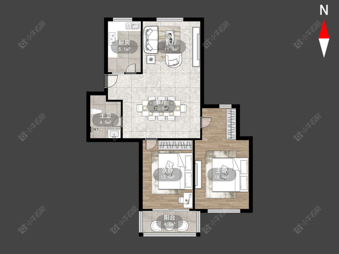 安阳花苑北区房源户型图 常州安阳花苑北区在售二手房源户型图_小牛看房