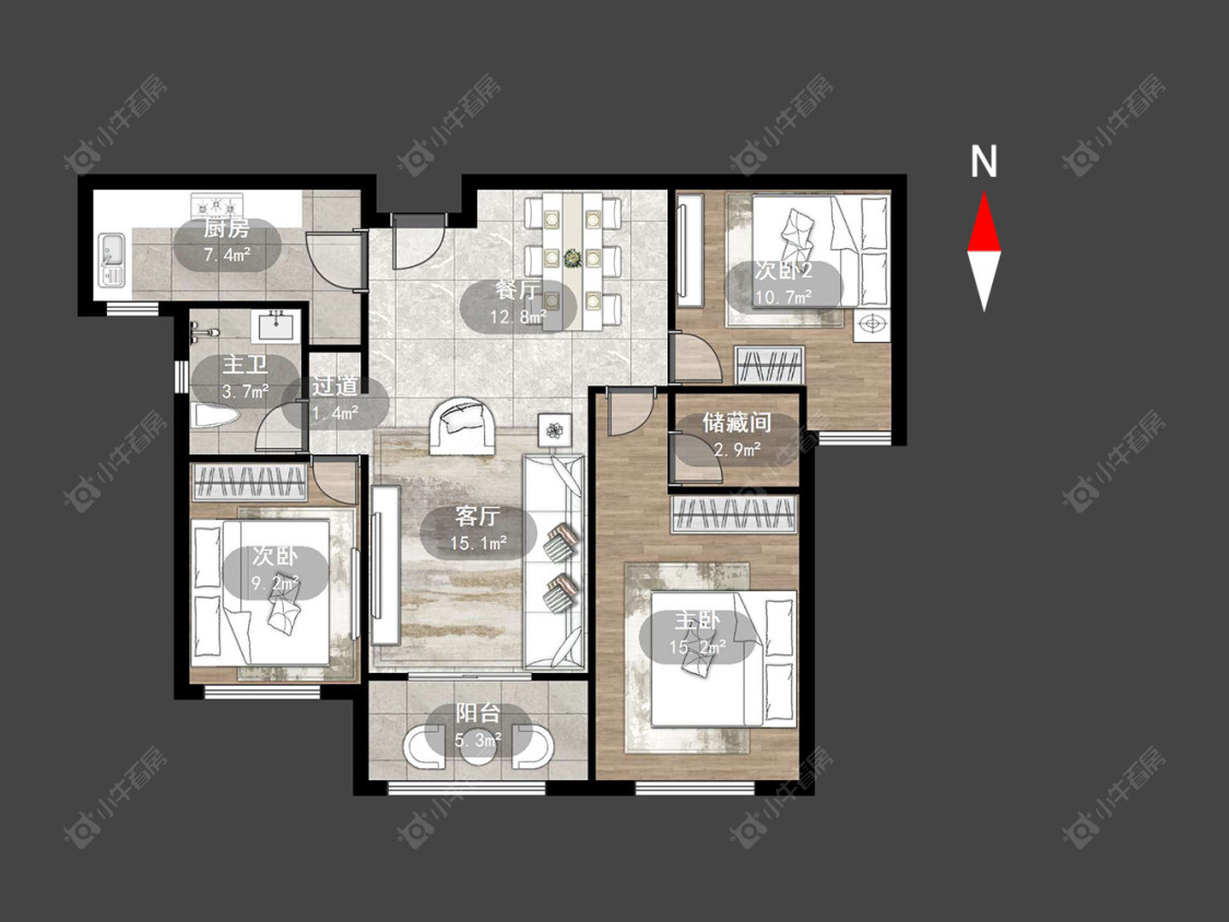常州绿都万和城七区在售二手房源户型图_小牛看房