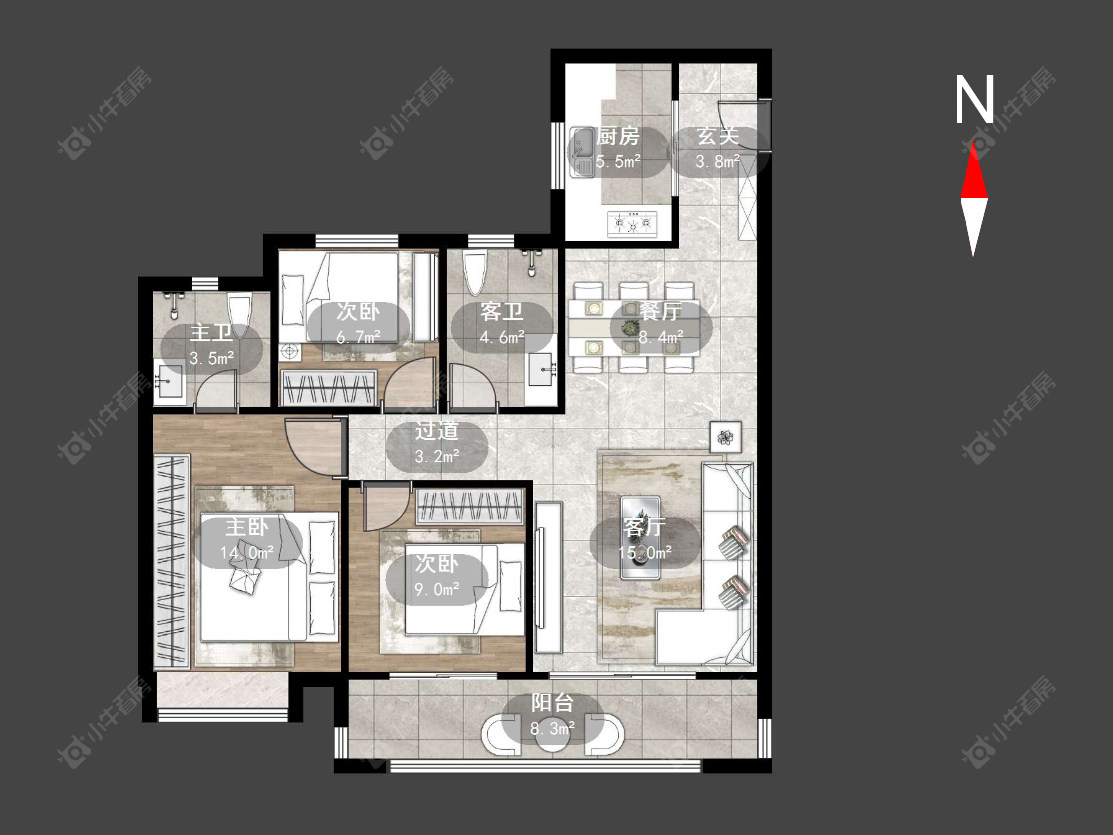 常州衡麓世家在售二手房源户型图_小牛看房