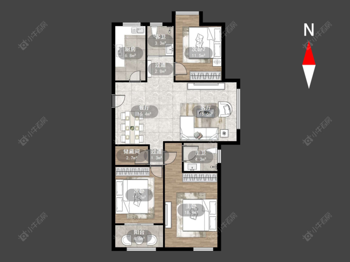 顺园八村二期房源户型图 常州顺园八村二期在售二手房源户型图_小牛看房