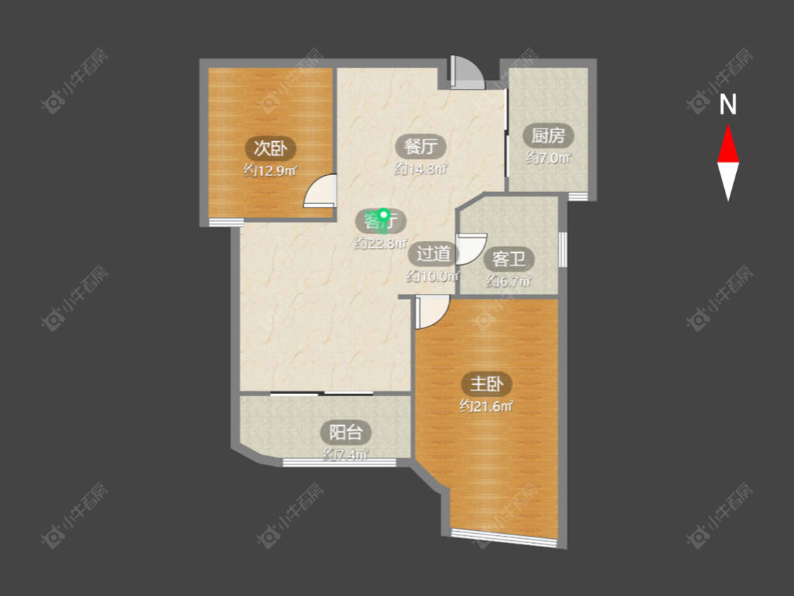 常州中央花园在售二手房源户型图_小牛看房