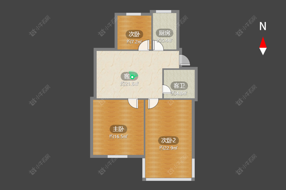 常州花东二村在售二手房源户型图_小牛看房