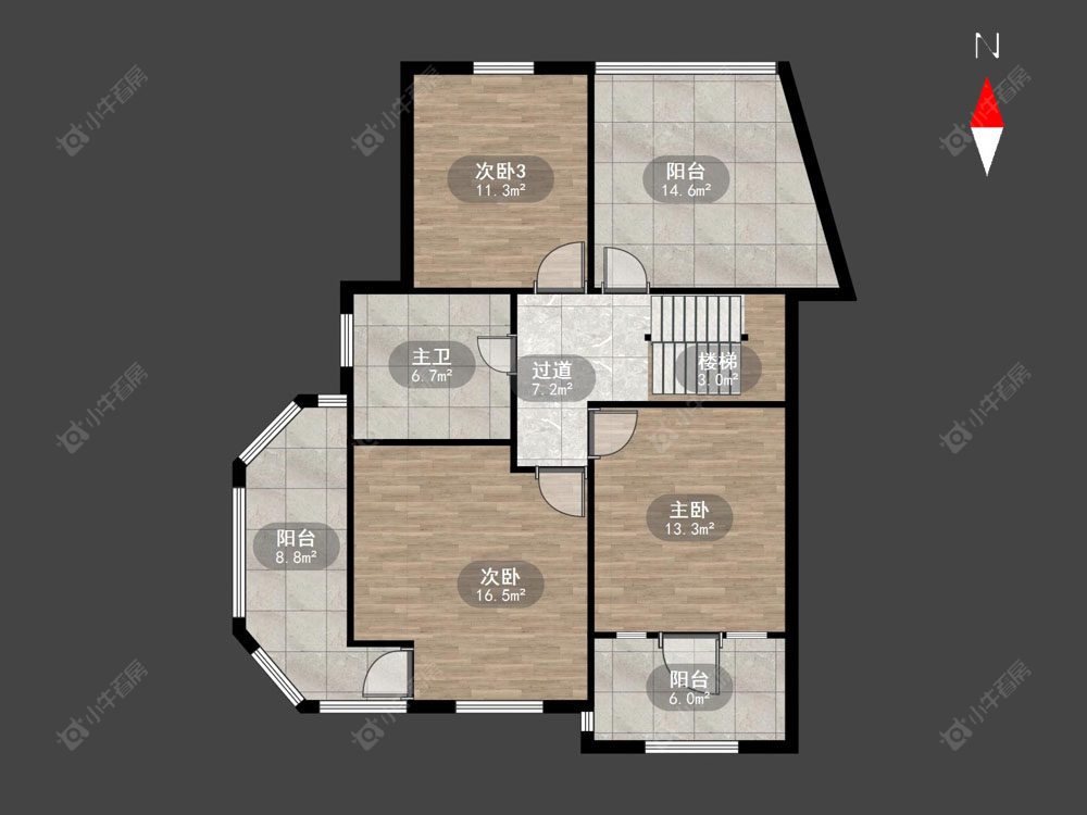 常州香树湾别墅区在售二手房源户型图_小牛看房
