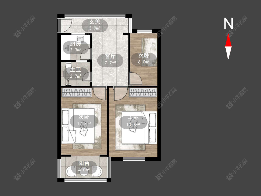 常州朝阳三村在售二手房源户型图_小牛看房