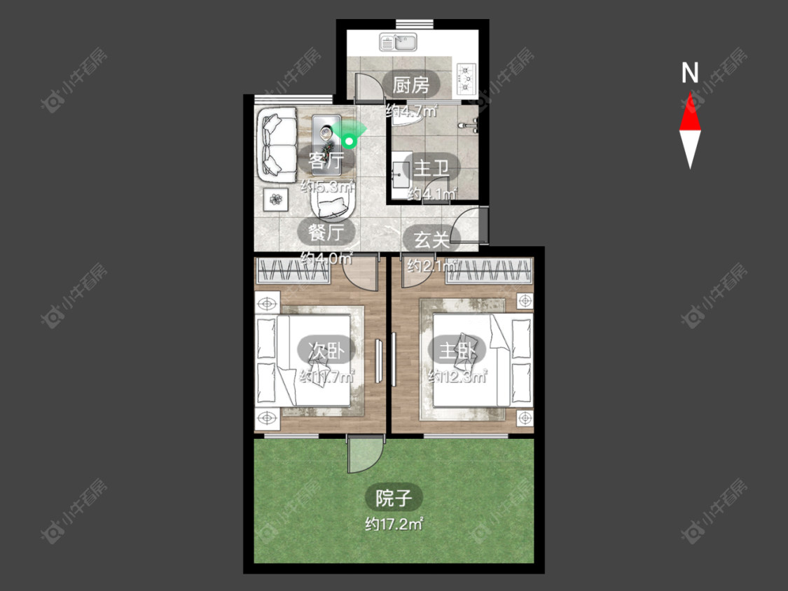 常州兰翔二村在售二手房源户型图_小牛看房