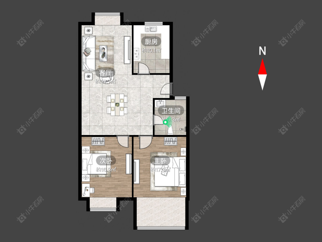 鑫福苑一期房源户型图 常州鑫福苑一期在售二手房源户型图_小牛看房