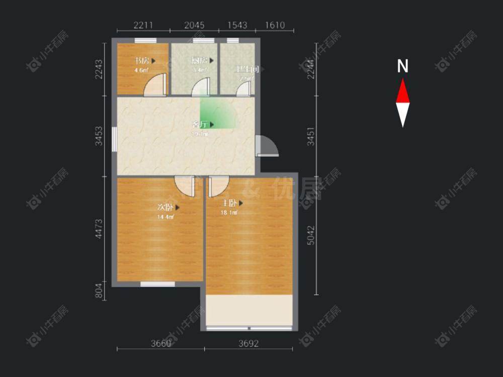 常州武航宿舍在售二手房源户型图_小牛看房