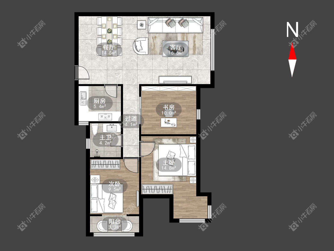 常州国泰名都在租房源户型图_小牛看房