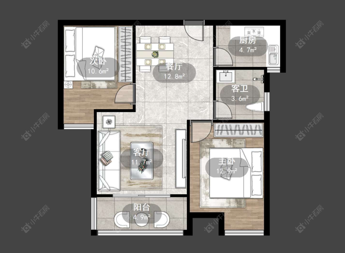 天禄西阆苑房源户型图 常州天禄西阆苑在售二手房源户型图_小牛看房