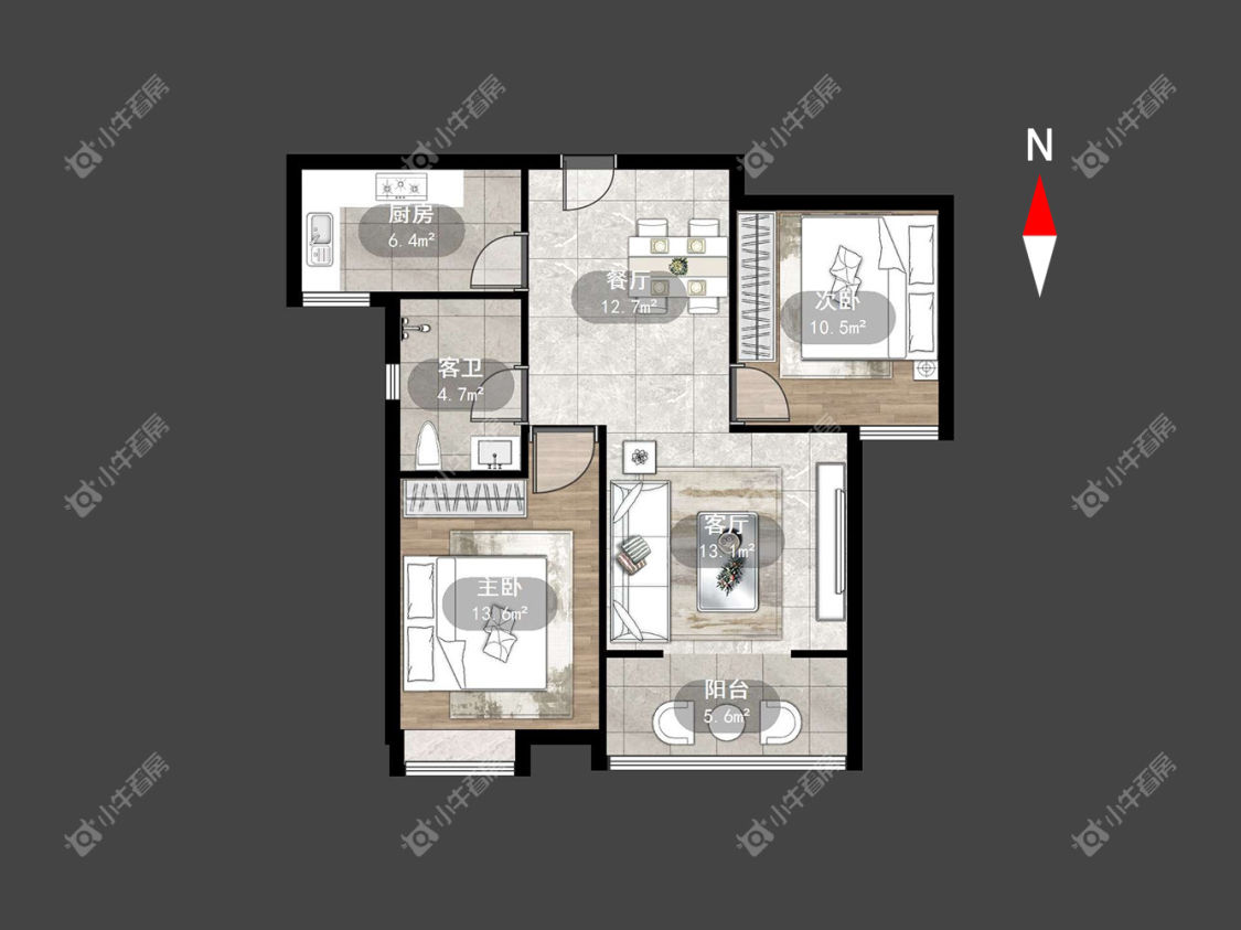 九龙雅苑南区房源户型图 常州九龙雅苑南区在租房源户型图_小牛看房