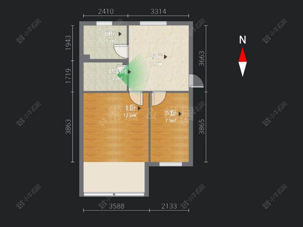 常州河苑新村在售二手房源户型图_小牛看房