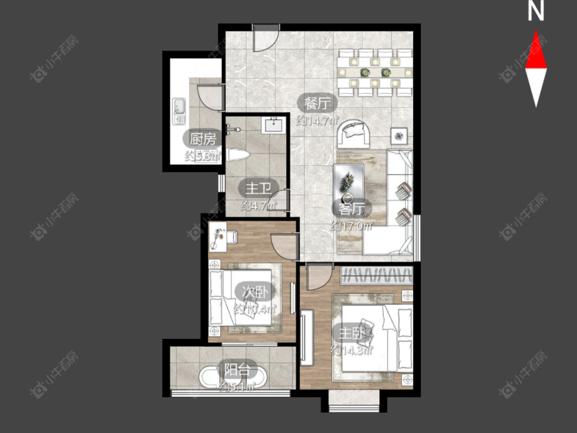 亨达未来城房源户型图 常州亨达未来城在售二手房源户型图_小牛看房