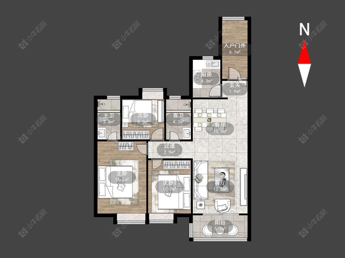 碧桂园华星·世纪学府房源户型图 常州碧桂园华星·世纪学府在售二手房源户型图_小牛看房