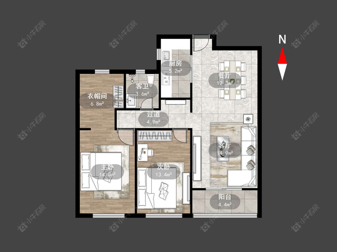 金新鼎邦房源户型图 常州金新鼎邦在售二手房源户型图_小牛看房