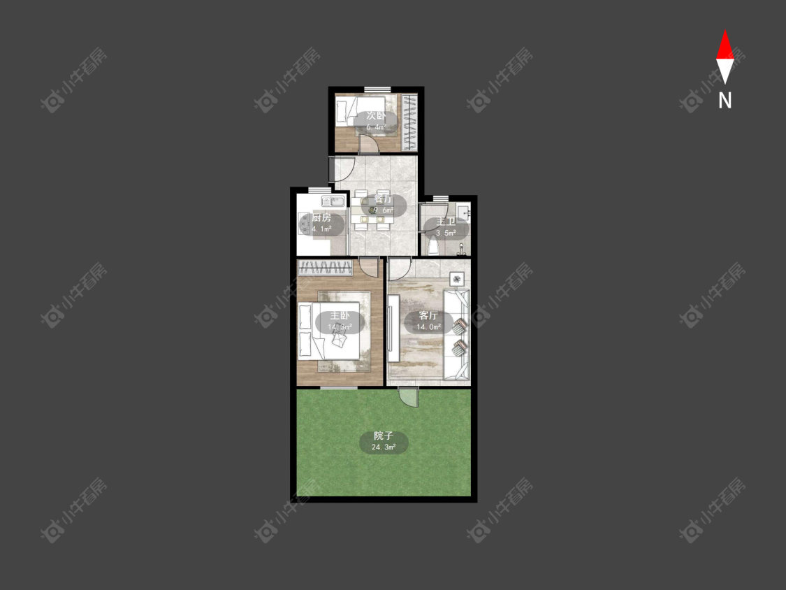 常州博爱路在售二手房源户型图_小牛看房
