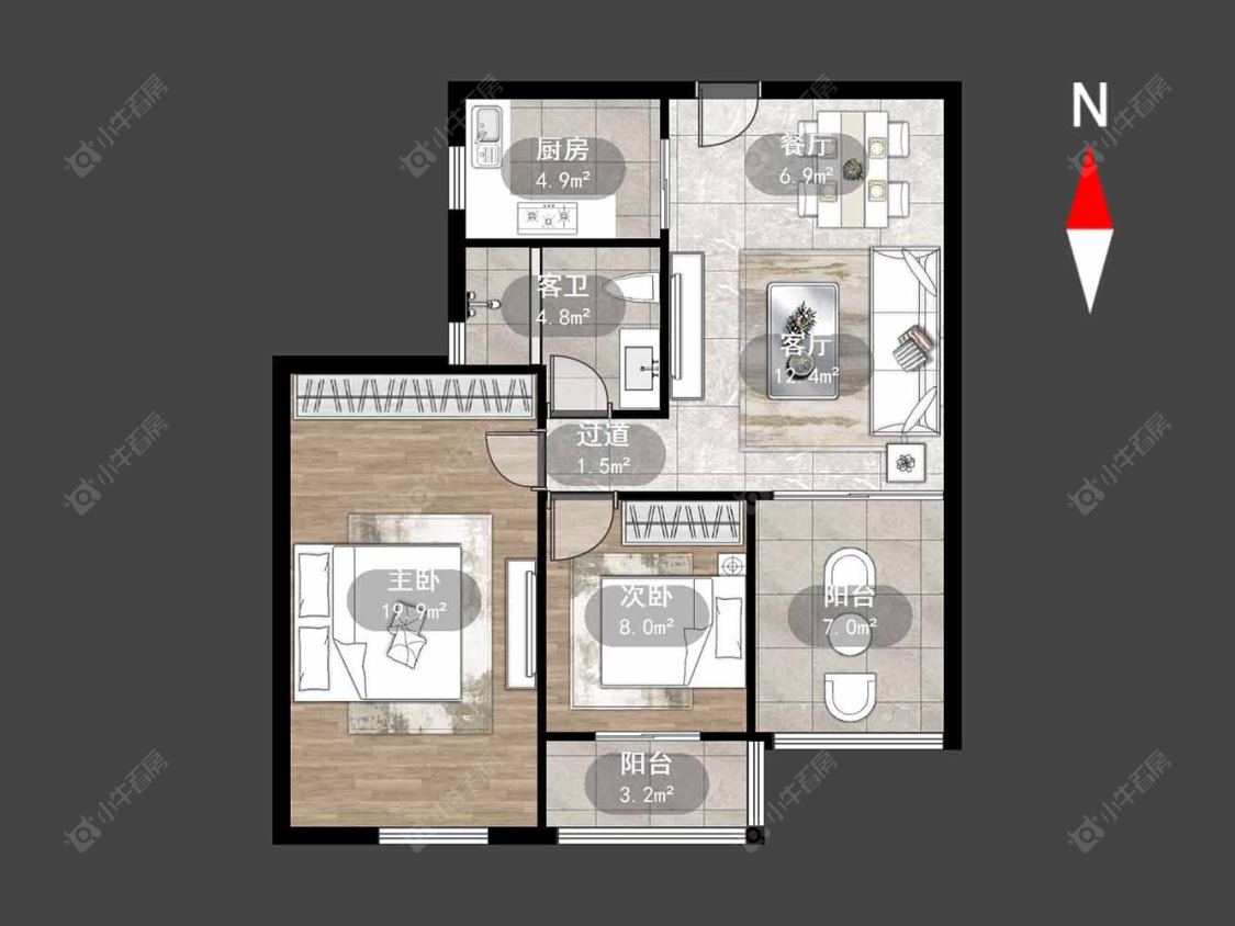 常发嘉园房源户型图 常州常发嘉园在售二手房源户型图_小牛看房