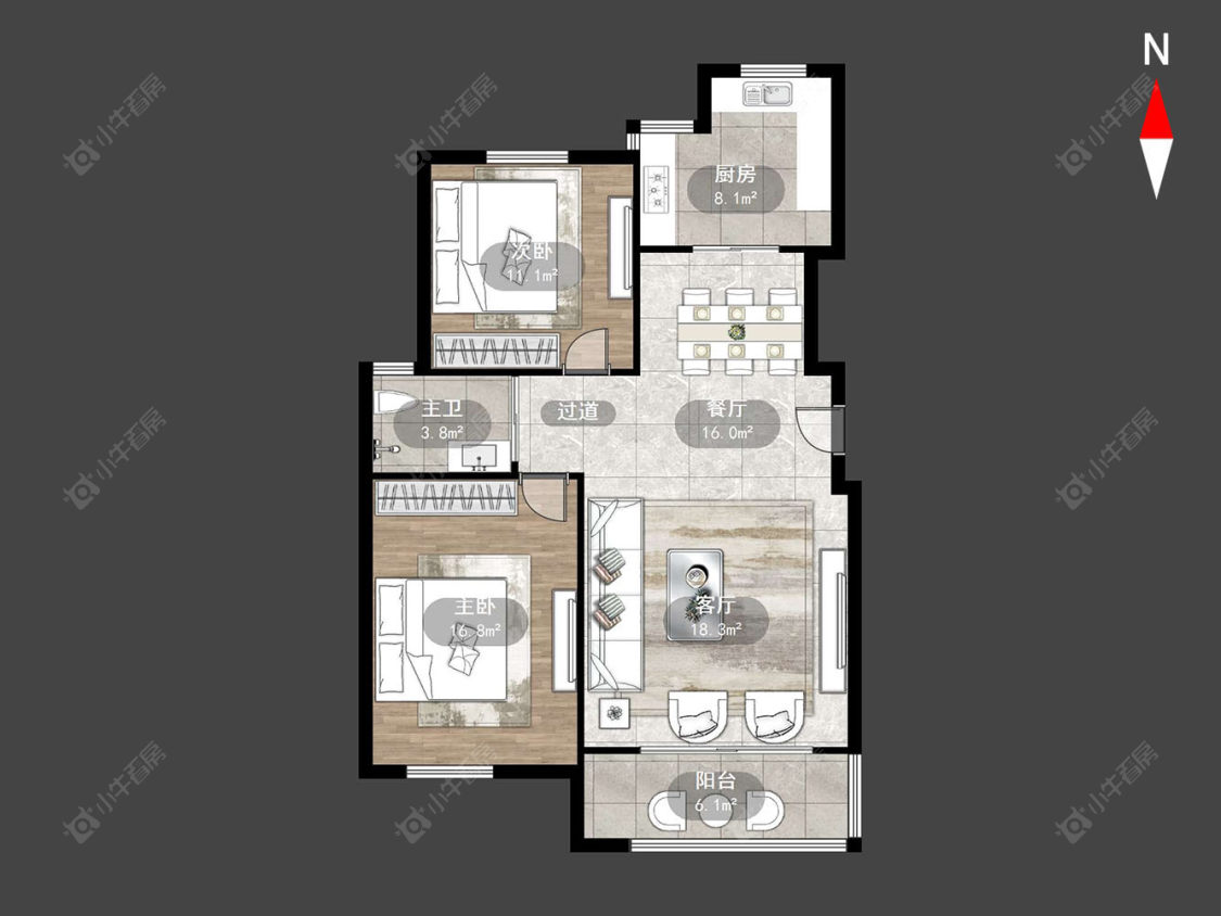 御源林城西区房源户型图 常州御源林城西区在售二手房源户型图_小牛看房