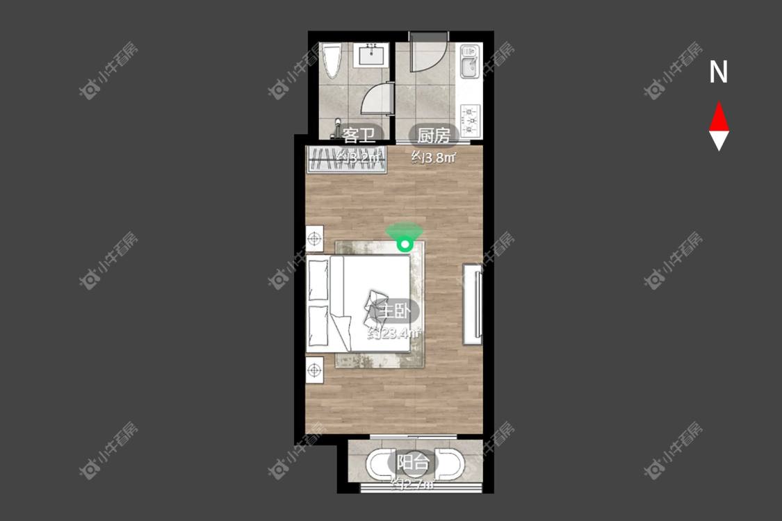 常州新城熙园在租房源户型图_小牛看房