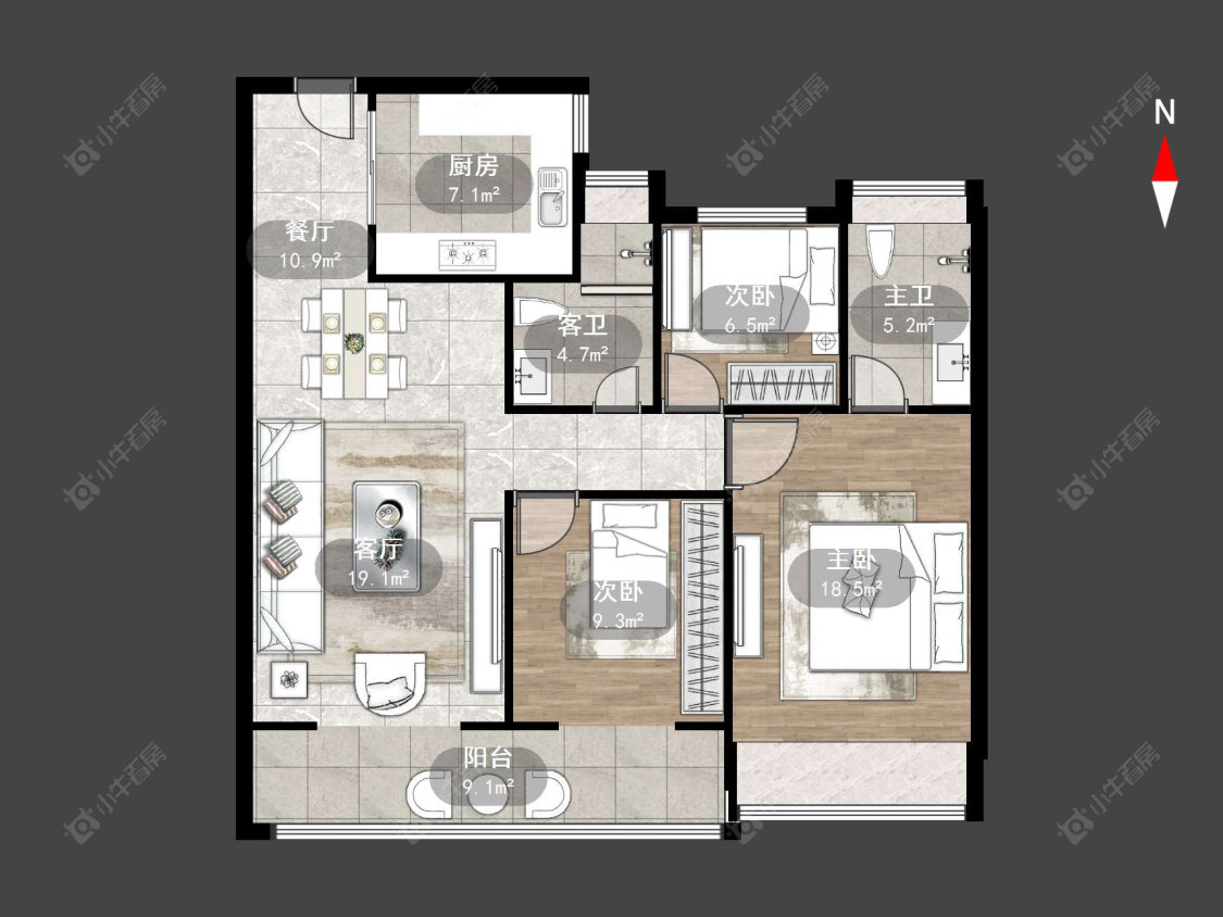 万达光语未来一期房源户型图 常州万达光语未来一期在售二手房源户型图_小牛看房