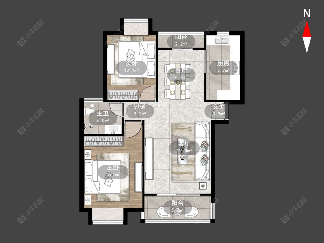 中天名园房源户型图 常州中天名园在售二手房源户型图_小牛看房