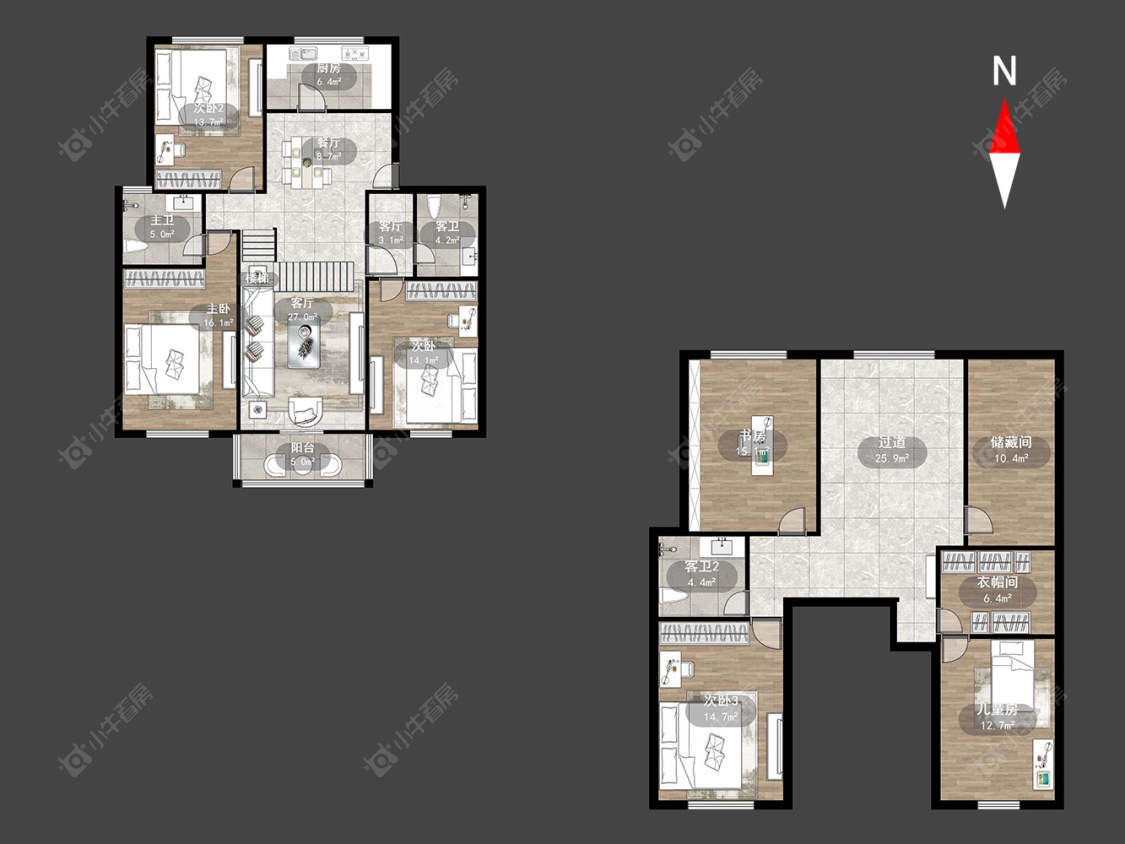常州银河湾花园在售二手房源户型图_小牛看房