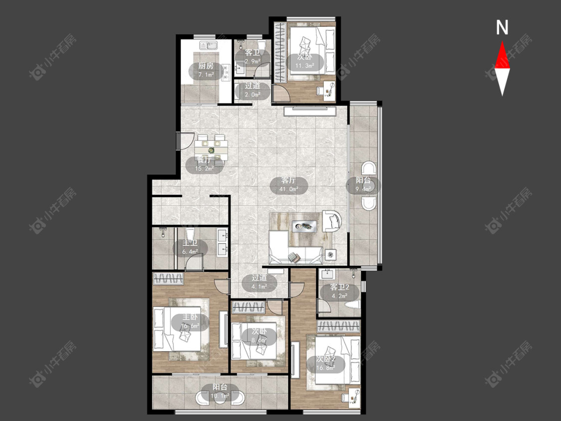 嘉宏天际房源户型图 常州嘉宏天际在售二手房源户型图_小牛看房