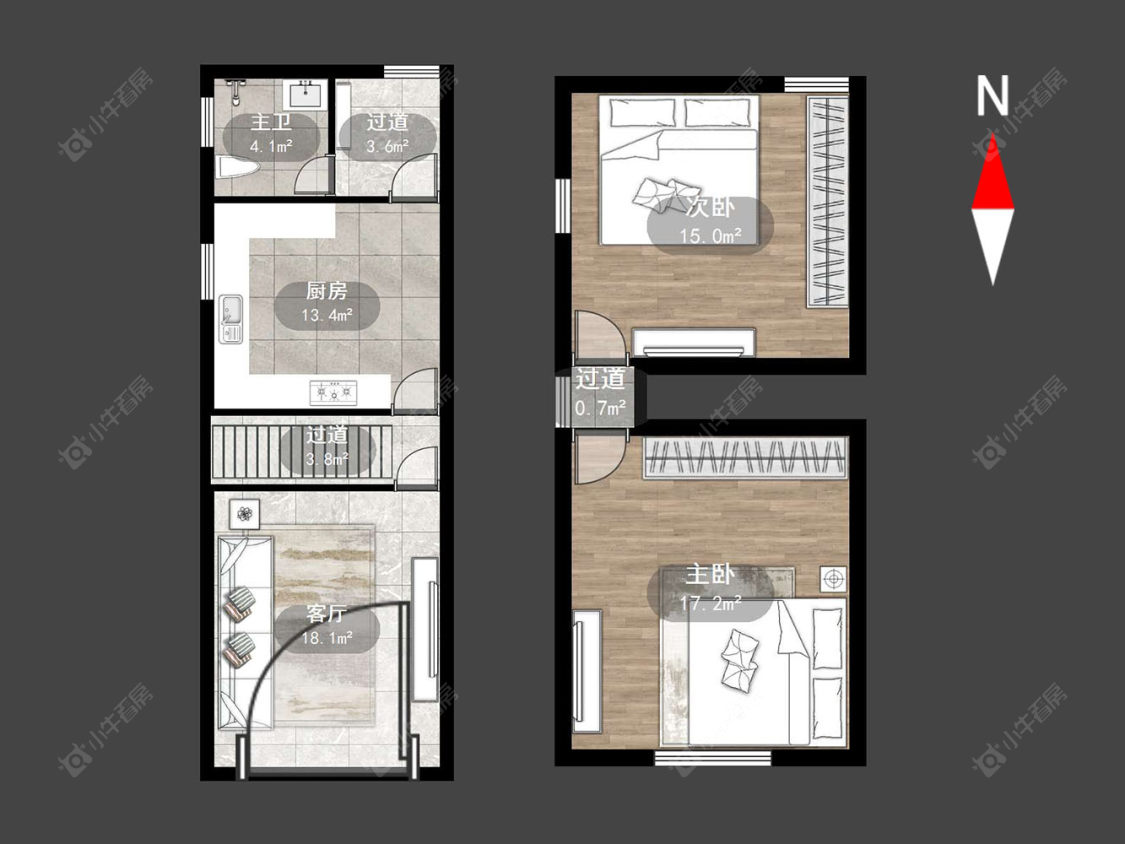 常州南巷头在售二手房源户型图_小牛看房