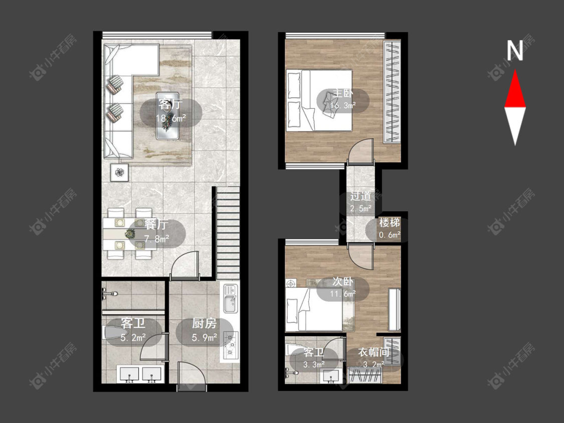 天安数码城公寓房源户型图 常州天安数码城公寓在售二手房源户型图_小牛看房