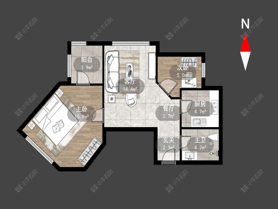 常州侨光苑在售二手房源户型图_小牛看房