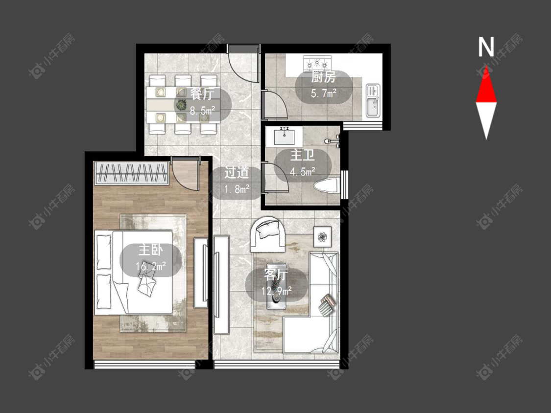 府西花园房源户型图 常州府西花园在售二手房源户型图_小牛看房