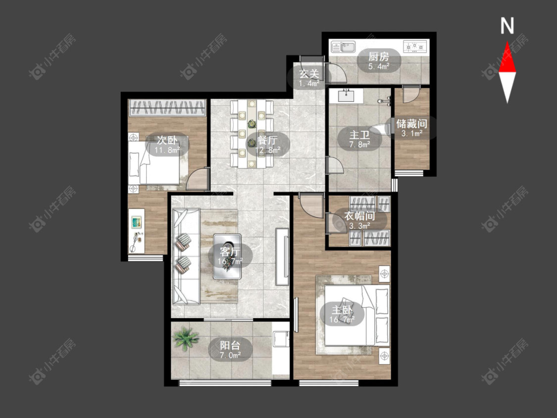 莱蒙时代房源户型图 常州莱蒙时代在售二手房源户型图_小牛看房