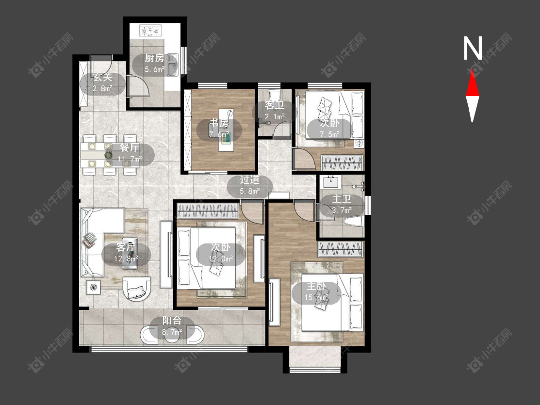 常州兰蕙佳园在售二手房源户型图_小牛看房
