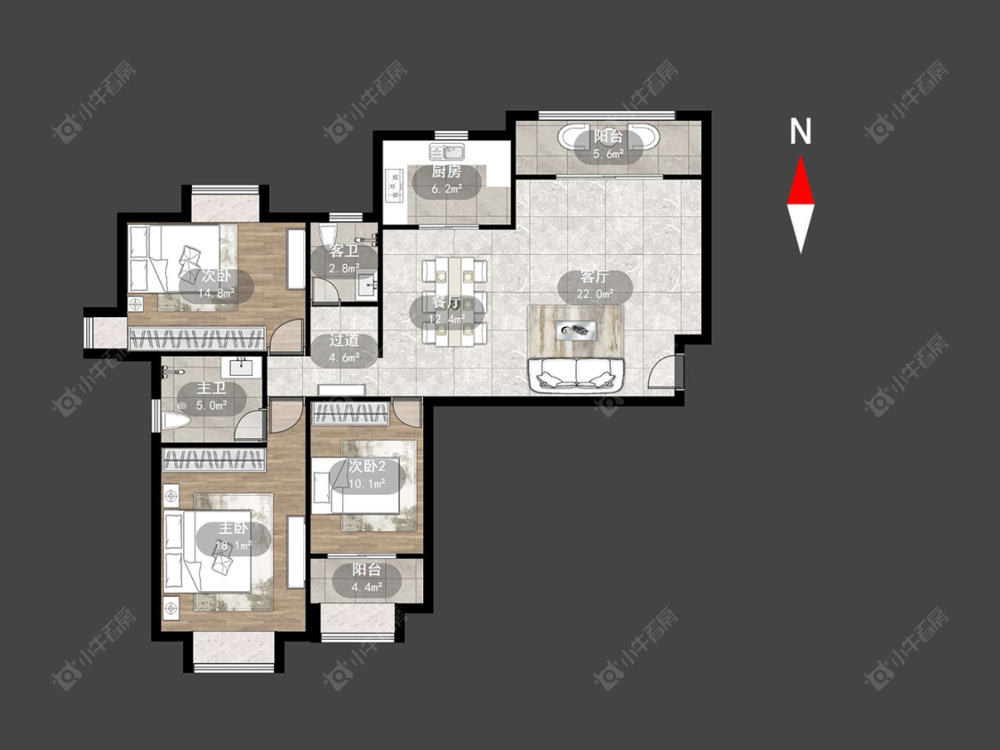 大名城北区房源户型图 常州大名城北区在售二手房源户型图_小牛看房