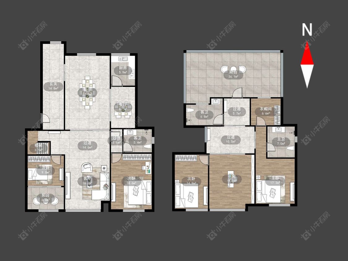 常州新城香溢澜桥二期在售二手房源户型图_小牛看房