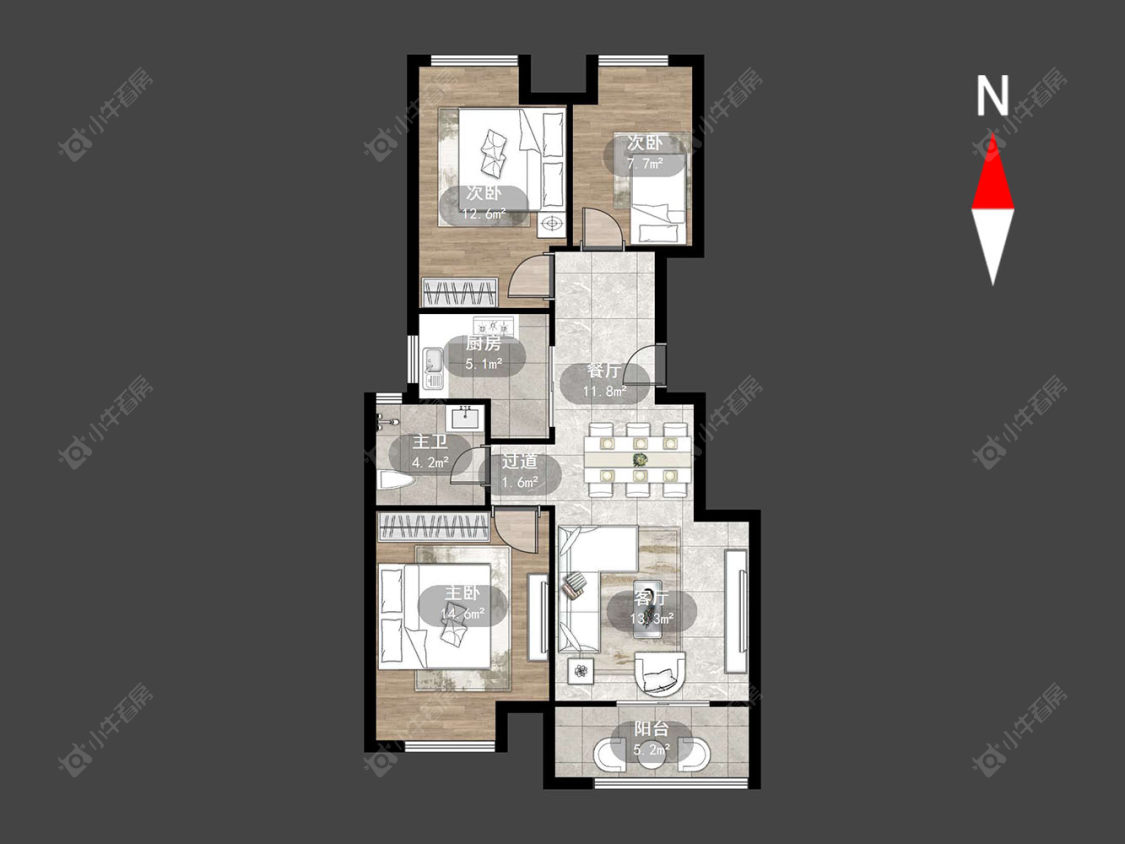 新城域一期房源户型图 常州新城域一期在售二手房源户型图_小牛看房