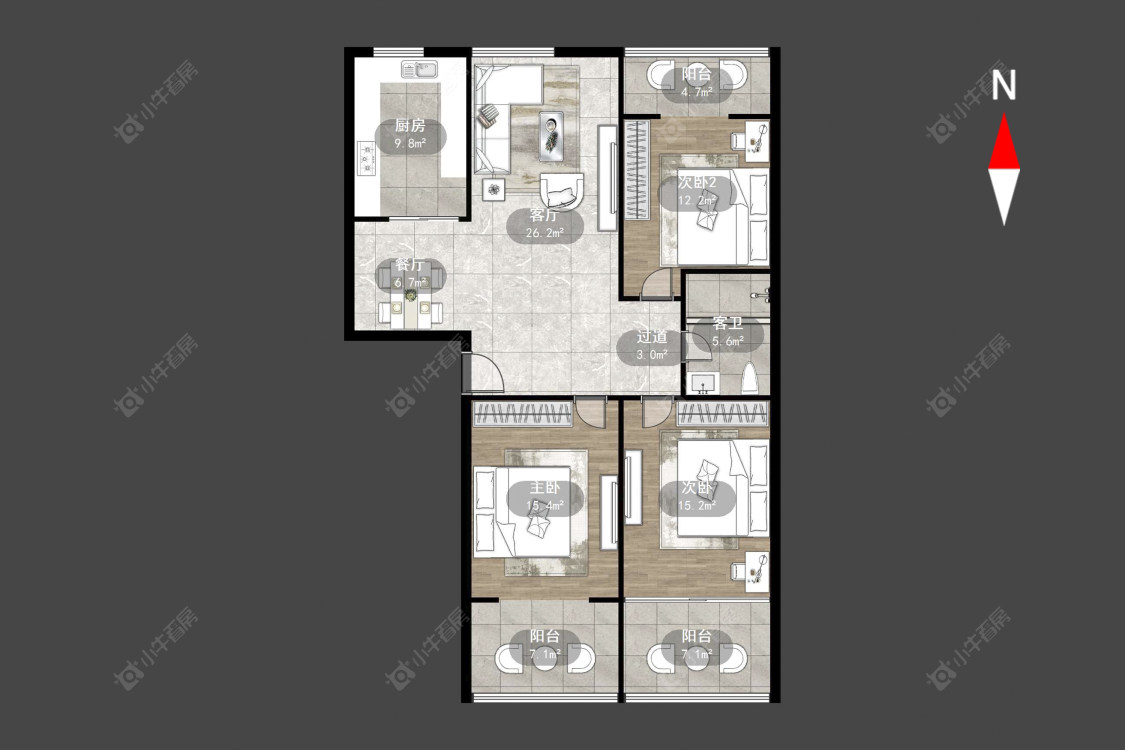 常州湾里新村在售二手房源户型图_小牛看房