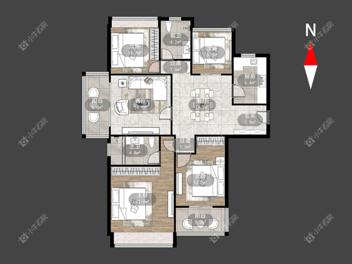 常州御城在租房源户型图_小牛看房