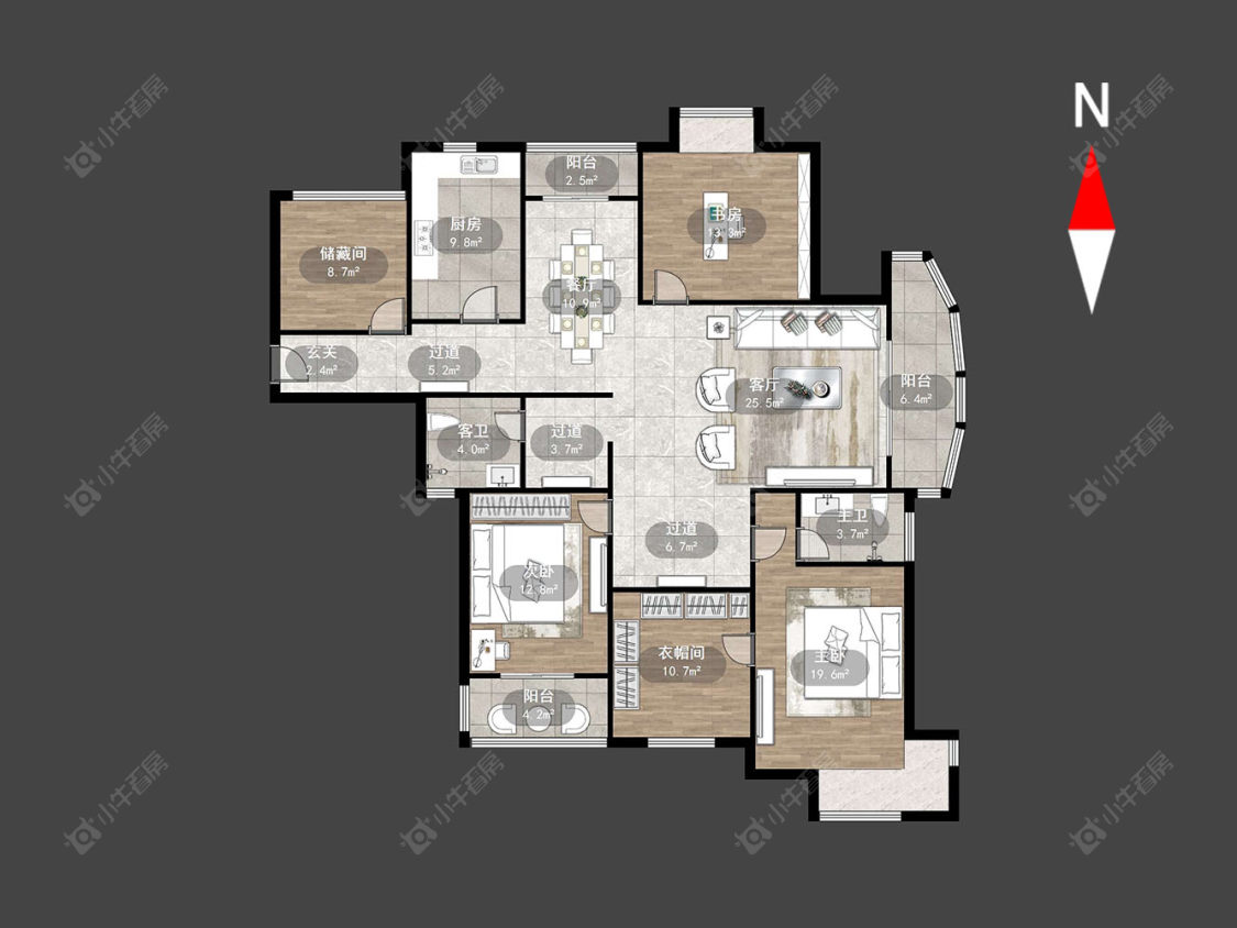常州中央花园在售二手房源户型图_小牛看房