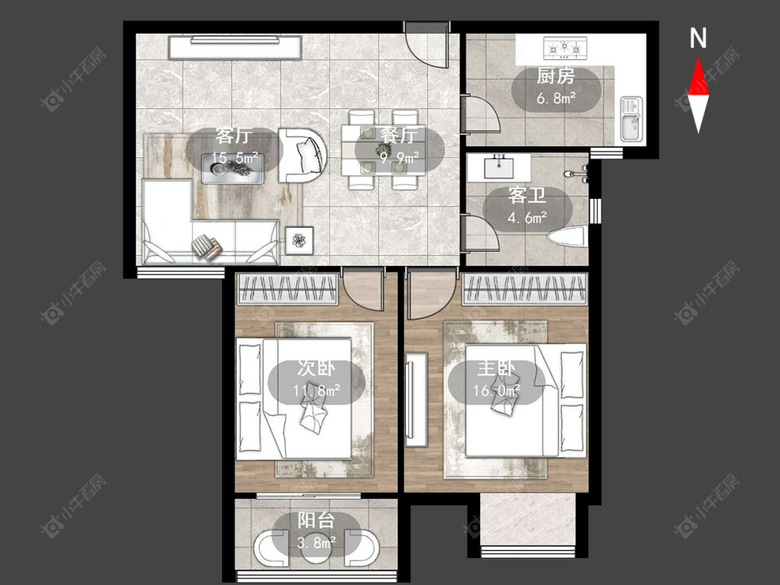 潞城花苑房源户型图 常州潞城花苑在售二手房源户型图_小牛看房