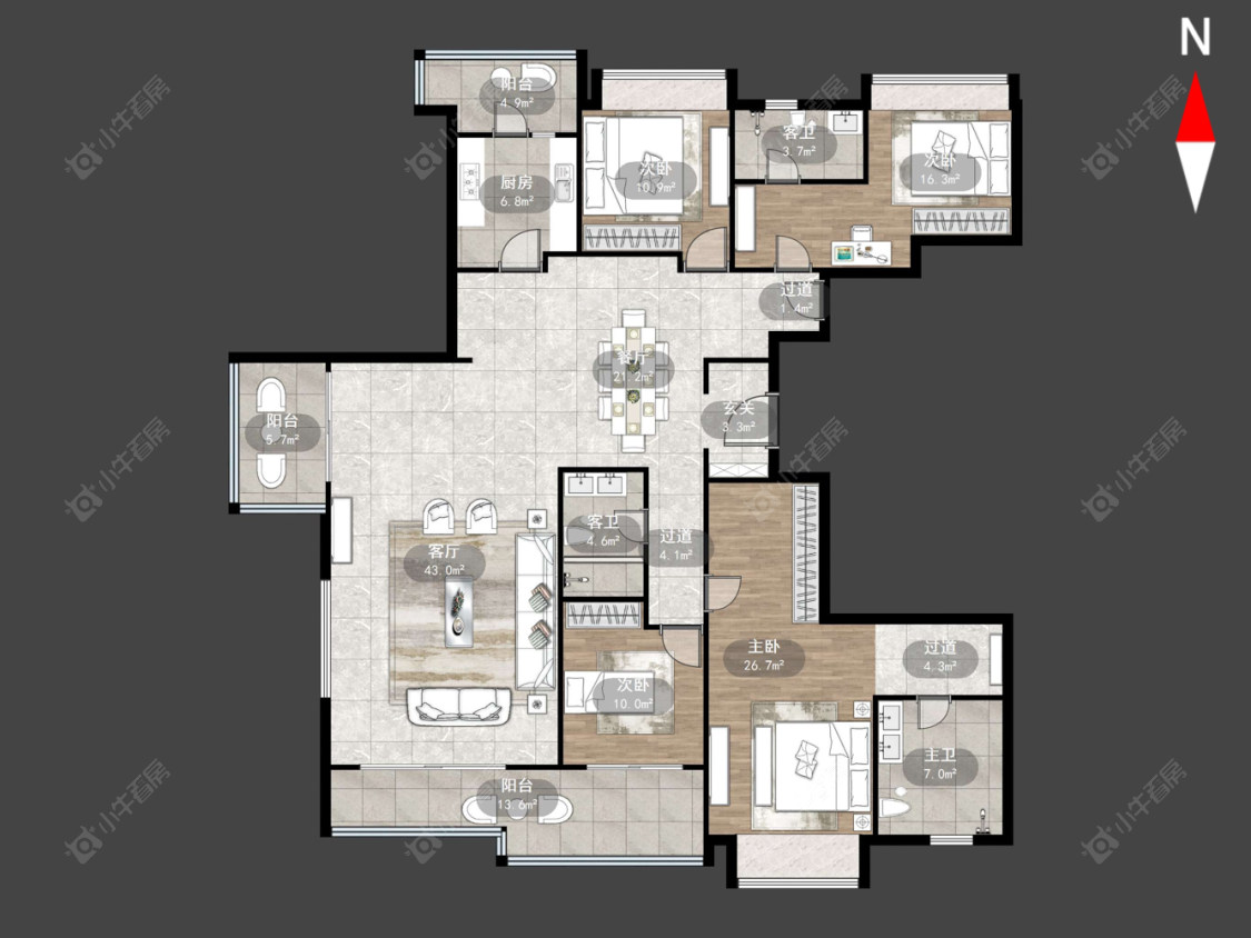 万科瑧湾汇(原蓝光黑钻)房源户型图 常州万科瑧湾汇(原蓝光黑钻)在售二手房源户型图_小牛看房