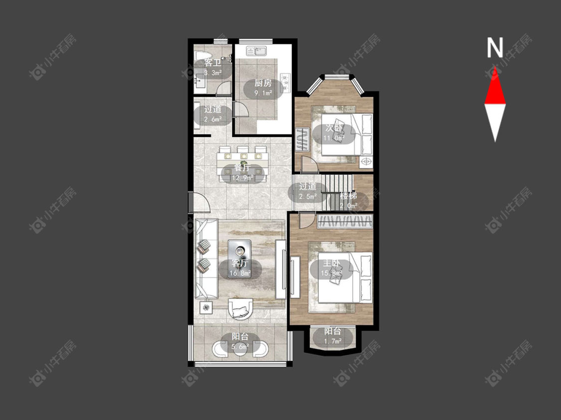 常州怡康花园在售二手房源户型图_小牛看房