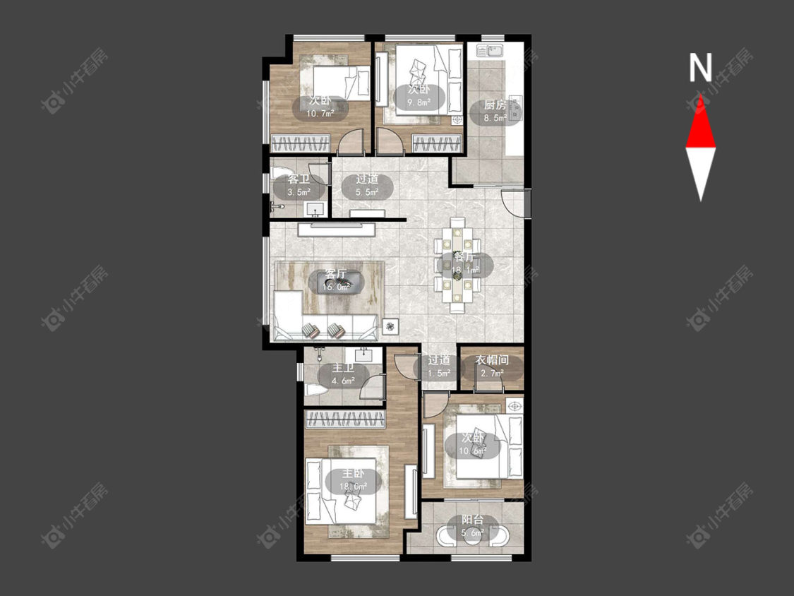 路劲城一期房源户型图 常州路劲城一期在售二手房源户型图_小牛看房