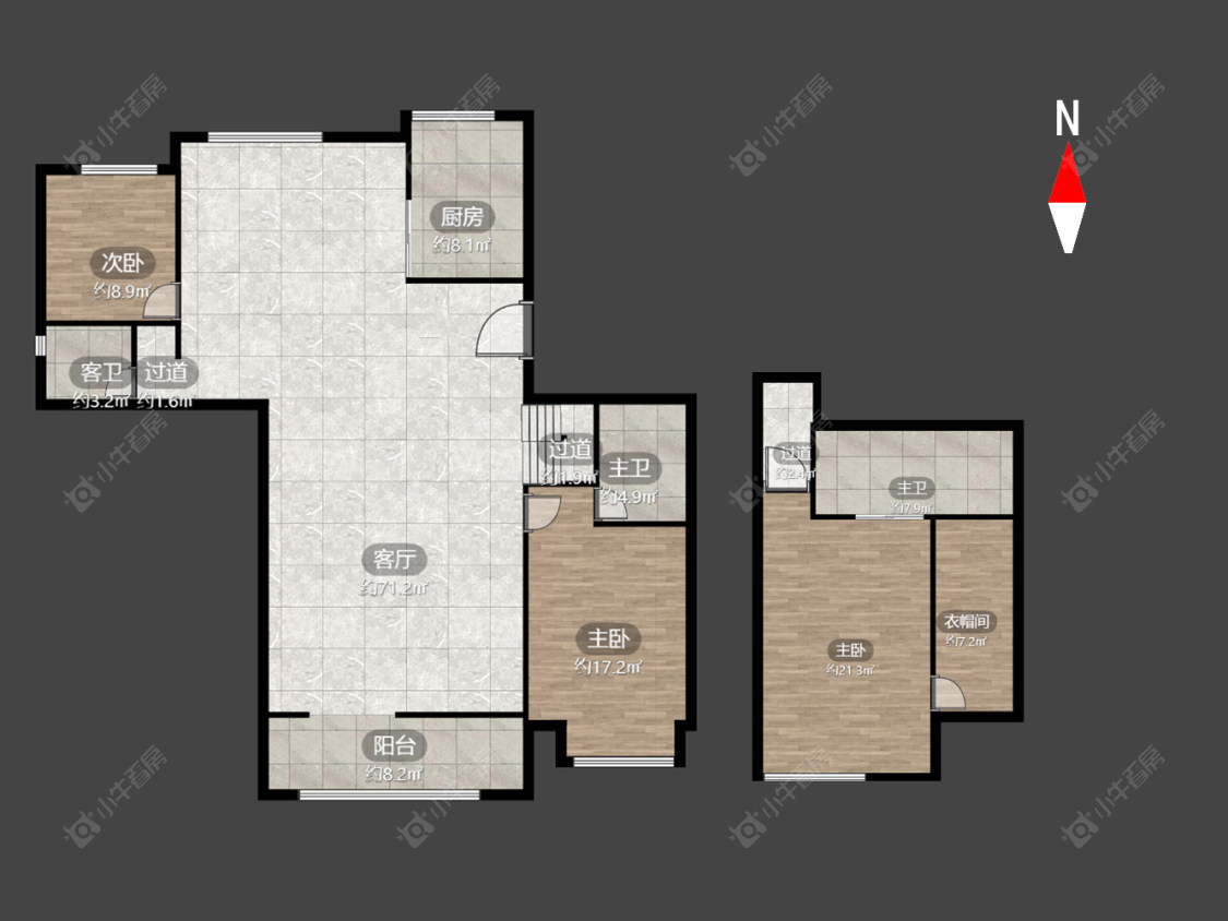 新城璞樾和山房源户型图 常州新城璞樾和山在售二手房源户型图_小牛看房