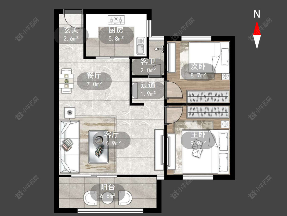 常州山水雅居在售二手房源户型图_小牛看房