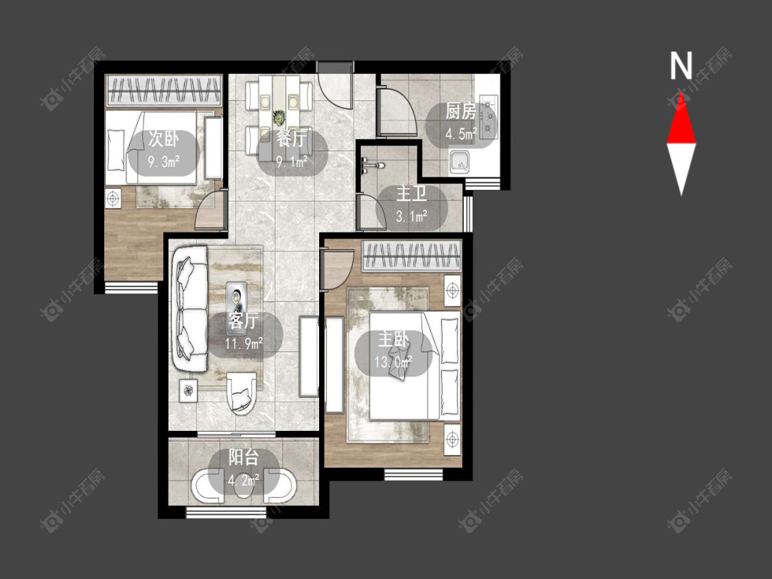 常州锦绣天地在售二手房源户型图_小牛看房