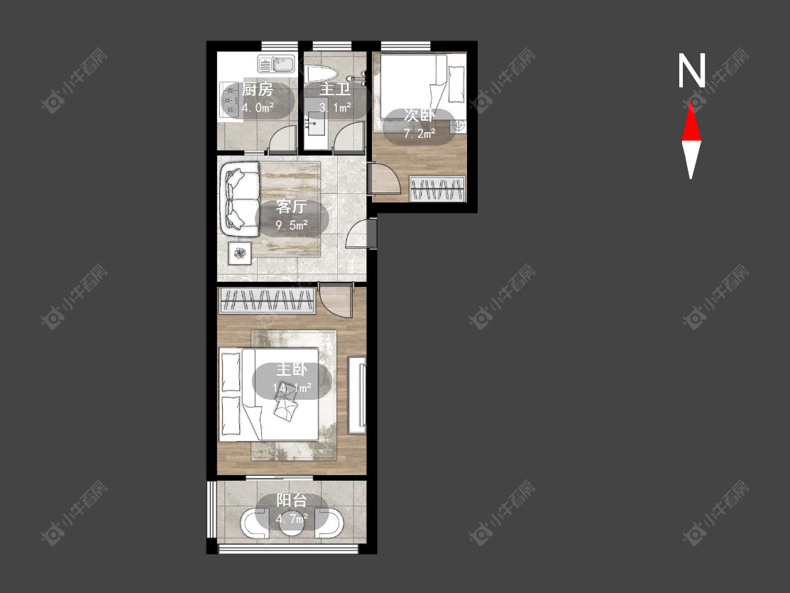 常州清凉新村在售二手房源户型图_小牛看房