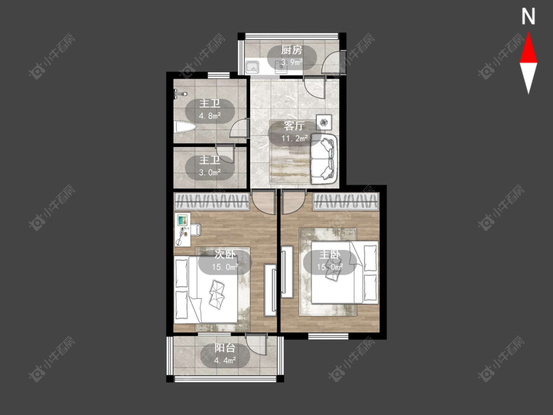 常州机械新村在售二手房源户型图_小牛看房