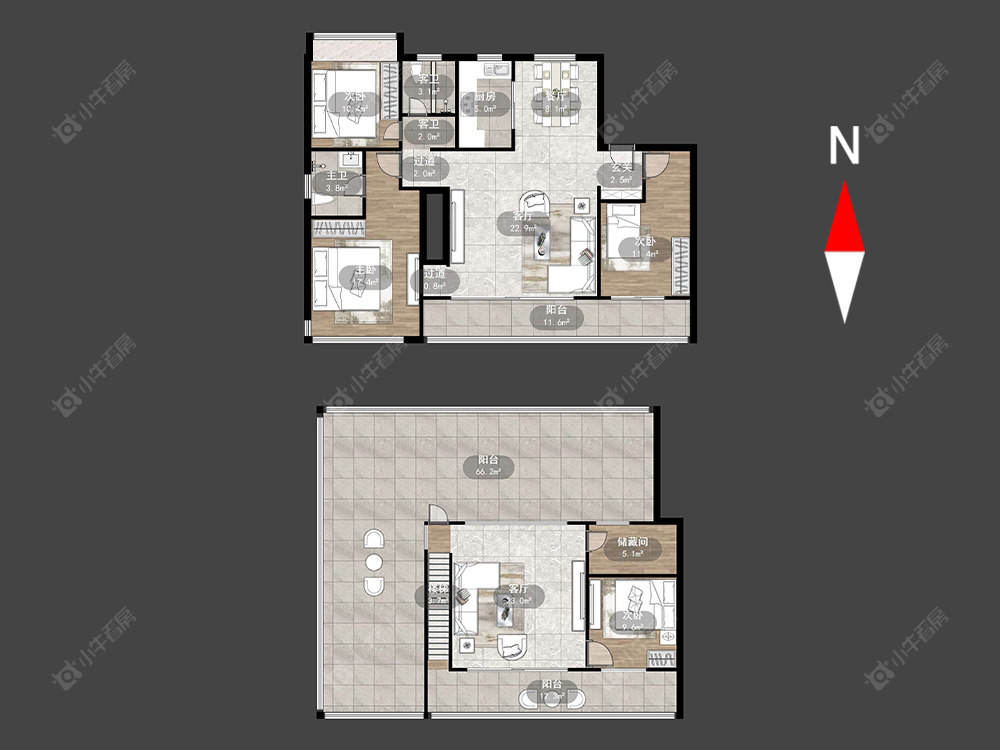 常州建源西江月在售二手房源户型图_小牛看房