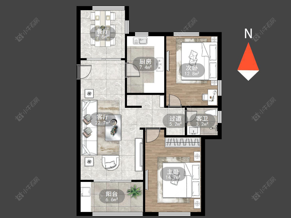 常州绿地峰云汇在售二手房源户型图_小牛看房